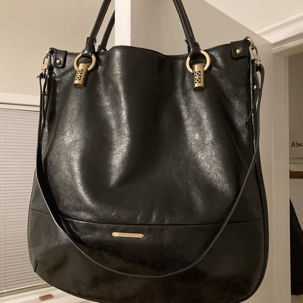 Trina Turk Manhattan Leather Shoulder Bag tote